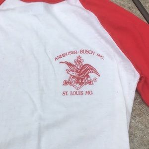 Vintage Anheuser Busch raglan tee
